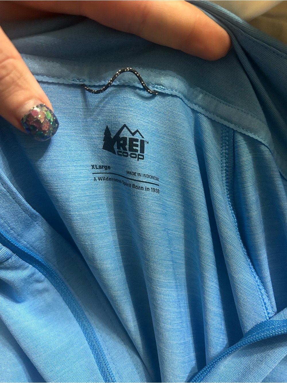 2/$28 REI Co-op Blue Quarter Zip Pullover Mock Neck XL - Picture 2 of 6